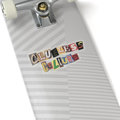 Clueless Culture Cut-Out sticker