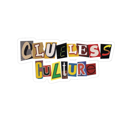 Clueless Culture Cut-Out sticker
