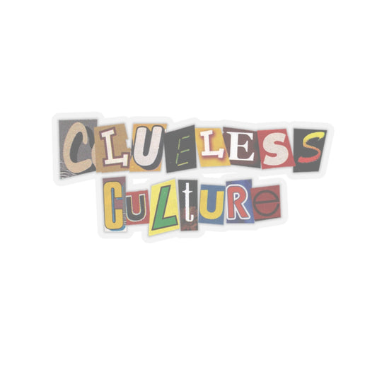 Clueless Culture Cut-Out sticker
