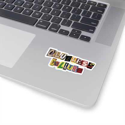Clueless Culture Cut-Out sticker