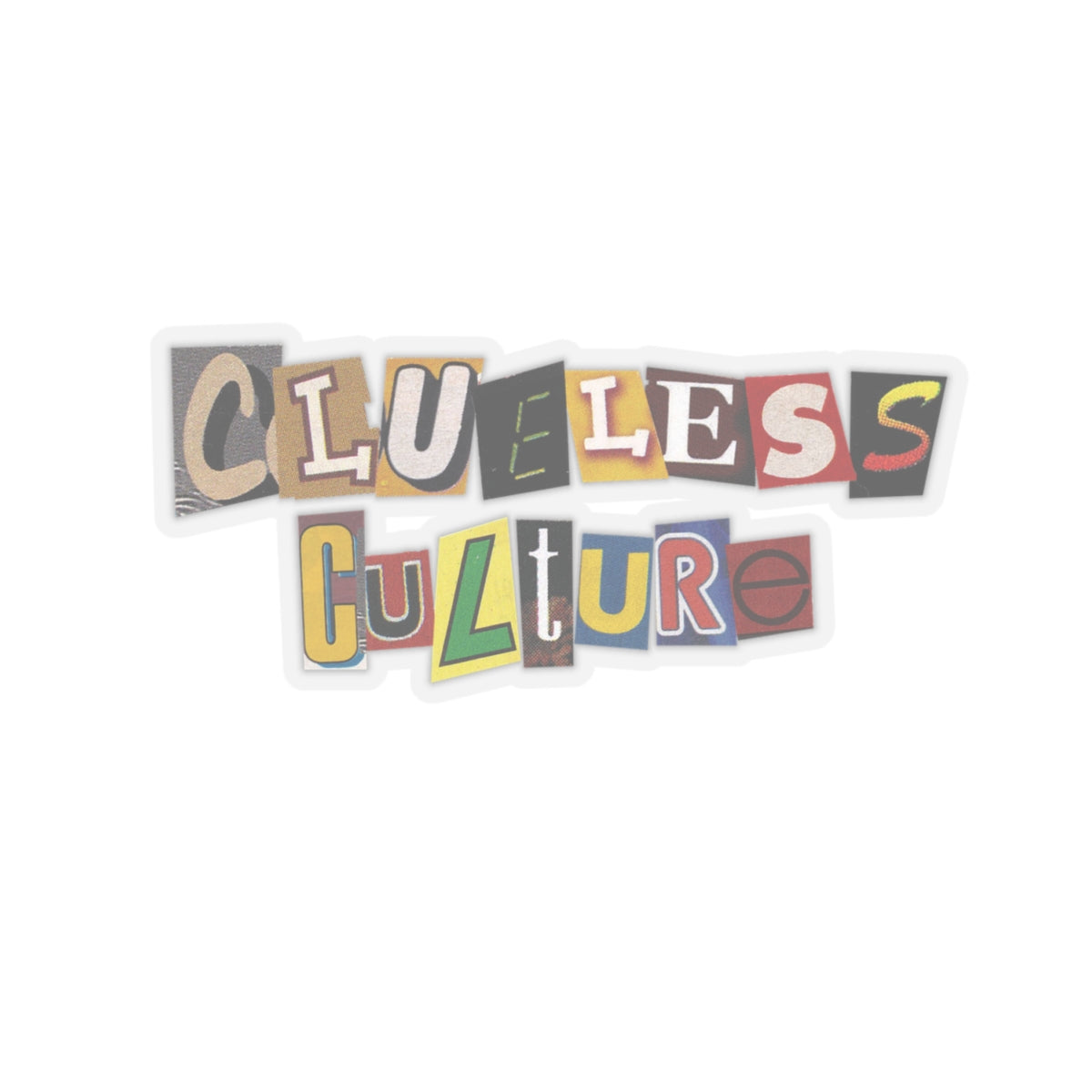 Clueless Culture Cut-Out sticker